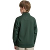 image:imageM MAELREG Boys Quarter Zip Pullover Solid Golf Youth Sweatshirt for KidsForest Green