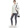 image:imageM MAELREG Fleece Lined Jacket Women Mock Neck Performance WaterResistant Lightweight Stretch Athletic Jackets with PocketsBeige
