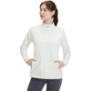 image:imageM MAELREG Fleece Lined Jacket Women Mock Neck Performance WaterResistant Lightweight Stretch Athletic Jackets with PocketsBeige