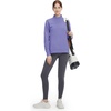 image:imageM MAELREG Fleece Lined Jacket Women Mock Neck Performance WaterResistant Lightweight Stretch Athletic Jackets with PocketsLavender