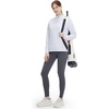 image:imageM MAELREG Fleece Lined Jacket Women Mock Neck Performance WaterResistant Lightweight Stretch Athletic Jackets with PocketsWhite