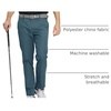 image:imageM MAELREG Golf Pants Men Quick Dry  303234 Stretch Lightweight 5 Pockets WaterResistant Casual Mens Dress PantsDark Teal
