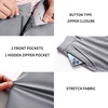 image:imageM MAELREG Golf Pants Men Quick Dry  303234 Stretch Lightweight 5 Pockets WaterResistant Casual Mens Dress PantsLight Grey