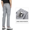 image:imageM MAELREG Golf Pants Men Quick Dry  303234 Stretch Lightweight 5 Pockets WaterResistant Casual Mens Dress PantsLight Grey