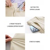 image:imageM MAELREG Golf Pants Men Quick Dry  303234 Stretch Lightweight 5 Pockets WaterResistant Casual Mens Dress PantsLight Khaki