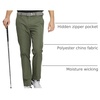 image:imageM MAELREG Golf Pants Men Quick Dry  303234 Stretch Lightweight 5 Pockets WaterResistant Casual Mens Dress PantsOlive Green