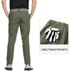 image:imageM MAELREG Golf Pants Men Quick Dry  303234 Stretch Lightweight 5 Pockets WaterResistant Casual Mens Dress PantsOlive Green