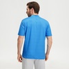image:imageM MAELREG Golf Shirts for Men Collarless Performance Dry Fit Stretch Henley Casual Printed Mens Polo Shirts Short SleeveBlue Wave Dolphin