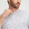 image:imageM MAELREG Golf Shirts for Men Collarless Performance Dry Fit Stretch Henley Casual Printed Mens Polo Shirts Short SleeveBrown Grey Camo