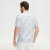 image:imageM MAELREG Golf Shirts for Men Collarless Performance Dry Fit Stretch Henley Casual Printed Mens Polo Shirts Short SleeveGrey Splatter