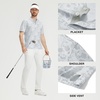 image:imageM MAELREG Golf Shirts for Men Collarless Performance Dry Fit Stretch Henley Casual Printed Mens Polo Shirts Short SleeveGrey Splatter