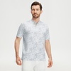 image:imageM MAELREG Golf Shirts for Men Collarless Performance Dry Fit Stretch Henley Casual Printed Mens Polo Shirts Short SleeveGrey Splatter