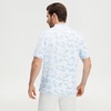 image:imageM MAELREG Golf Shirts for Men Collarless Performance Dry Fit Stretch Henley Casual Printed Mens Polo Shirts Short SleeveSky Blue Camo