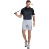 image:imageM MAELREG Golf Shirts for Men Dry Fit Performance Chest Print Color Block Moisture Wicking Casual Short Sleeve Polo ShirtsA BlackDark Grey