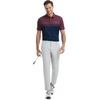 image:imageM MAELREG Golf Shirts for Men Dry Fit Performance Chest Print Color Block Moisture Wicking Casual Short Sleeve Polo ShirtsA BurgundyNavy