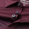 image:imageM MAELREG Golf Shirts for Men Dry Fit Performance Chest Print Color Block Moisture Wicking Casual Short Sleeve Polo ShirtsA BurgundyNavy