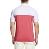 image:imageM MAELREG Golf Shirts for Men Dry Fit Performance Chest Print Color Block Moisture Wicking Casual Short Sleeve Polo ShirtsA Cranberry
