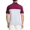 image:imageM MAELREG Golf Shirts for Men Dry Fit Performance Chest Print Color Block Moisture Wicking Casual Short Sleeve Polo ShirtsA Glacier Grey