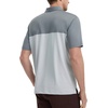 image:imageM MAELREG Golf Shirts for Men Dry Fit Performance Chest Print Color Block Moisture Wicking Casual Short Sleeve Polo ShirtsA GreyGlacier Grey