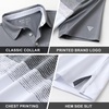 image:imageM MAELREG Golf Shirts for Men Dry Fit Performance Chest Print Color Block Moisture Wicking Casual Short Sleeve Polo ShirtsA White