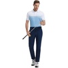 image:imageM MAELREG Golf Shirts for Men Dry Fit Performance Chest Print Color Block Moisture Wicking Casual Short Sleeve Polo ShirtsA WhiteDusty Blue