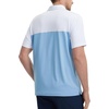 image:imageM MAELREG Golf Shirts for Men Dry Fit Performance Chest Print Color Block Moisture Wicking Casual Short Sleeve Polo ShirtsA WhiteDusty Blue