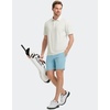 image:imageM MAELREG Golf Shirts for Men Dry Fit Performance Chest Print Color Block Moisture Wicking Casual Short Sleeve Polo ShirtsB Cream