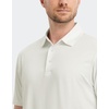 image:imageM MAELREG Golf Shirts for Men Dry Fit Performance Chest Print Color Block Moisture Wicking Casual Short Sleeve Polo ShirtsB Cream