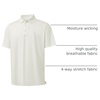 image:imageM MAELREG Golf Shirts for Men Dry Fit Performance Chest Print Color Block Moisture Wicking Casual Short Sleeve Polo ShirtsB Cream