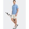 image:imageM MAELREG Golf Shirts for Men Dry Fit Performance Chest Print Color Block Moisture Wicking Casual Short Sleeve Polo ShirtsB Light Blue