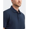 image:imageM MAELREG Golf Shirts for Men Dry Fit Performance Chest Print Color Block Moisture Wicking Casual Short Sleeve Polo ShirtsB Navy