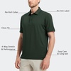 image:imageM MAELREG Golf Shirts for Men Dry Fit Performance Chest Print Color Block Moisture Wicking Casual Short Sleeve Polo ShirtsB Olive Green