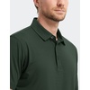 image:imageM MAELREG Golf Shirts for Men Dry Fit Performance Chest Print Color Block Moisture Wicking Casual Short Sleeve Polo ShirtsB Olive Green