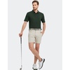 image:imageM MAELREG Golf Shirts for Men Dry Fit Performance Chest Print Color Block Moisture Wicking Casual Short Sleeve Polo ShirtsB Olive Green
