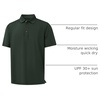 image:imageM MAELREG Golf Shirts for Men Dry Fit Performance Chest Print Color Block Moisture Wicking Casual Short Sleeve Polo ShirtsB Olive Green