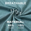 image:imageM MAELREG Golf Shirts for Men Dry Fit Performance Lightweight Heather Contrast Collar Mens Polo Shirts Short and Long SleeveAqua Heather