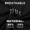 image:imageM MAELREG Golf Shirts for Men Dry Fit Performance Lightweight Heather Contrast Collar Mens Polo Shirts Short and Long SleeveBlack