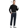 image:imageM MAELREG Golf Shirts for Men Dry Fit Performance Lightweight Heather Contrast Collar Mens Polo Shirts Short and Long SleeveBlack