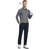 image:imageM MAELREG Golf Shirts for Men Dry Fit Performance Lightweight Heather Contrast Collar Mens Polo Shirts Short and Long SleeveBlack Grey Heather