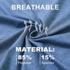 image:imageM MAELREG Golf Shirts for Men Dry Fit Performance Lightweight Heather Contrast Collar Mens Polo Shirts Short and Long SleeveBlue Heather