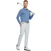 image:imageM MAELREG Golf Shirts for Men Dry Fit Performance Lightweight Heather Contrast Collar Mens Polo Shirts Short and Long SleeveBlue Heather