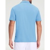 image:imageM MAELREG Golf Shirts for Men Dry Fit Performance Lightweight Heather Contrast Collar Mens Polo Shirts Short and Long SleeveBlue Heather Short