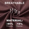 image:imageM MAELREG Golf Shirts for Men Dry Fit Performance Lightweight Heather Contrast Collar Mens Polo Shirts Short and Long SleeveBrick Heather