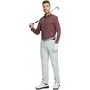 image:imageM MAELREG Golf Shirts for Men Dry Fit Performance Lightweight Heather Contrast Collar Mens Polo Shirts Short and Long SleeveBrick Heather