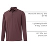 image:imageM MAELREG Golf Shirts for Men Dry Fit Performance Lightweight Heather Contrast Collar Mens Polo Shirts Short and Long SleeveBrick Heather
