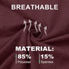 image:imageM MAELREG Golf Shirts for Men Dry Fit Performance Lightweight Heather Contrast Collar Mens Polo Shirts Short and Long SleeveBurgundy Heather
