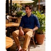 image:imageM MAELREG Golf Shirts for Men Dry Fit Performance Lightweight Heather Contrast Collar Mens Polo Shirts Short and Long SleeveCobalt Heather