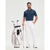 image:imageM MAELREG Golf Shirts for Men Dry Fit Performance Lightweight Heather Contrast Collar Mens Polo Shirts Short and Long SleeveDark Blue Heather Short