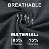 image:imageM MAELREG Golf Shirts for Men Dry Fit Performance Lightweight Heather Contrast Collar Mens Polo Shirts Short and Long SleeveDark Grey Heather