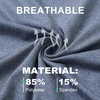 image:imageM MAELREG Golf Shirts for Men Dry Fit Performance Lightweight Heather Contrast Collar Mens Polo Shirts Short and Long SleeveDemin Blue Heather